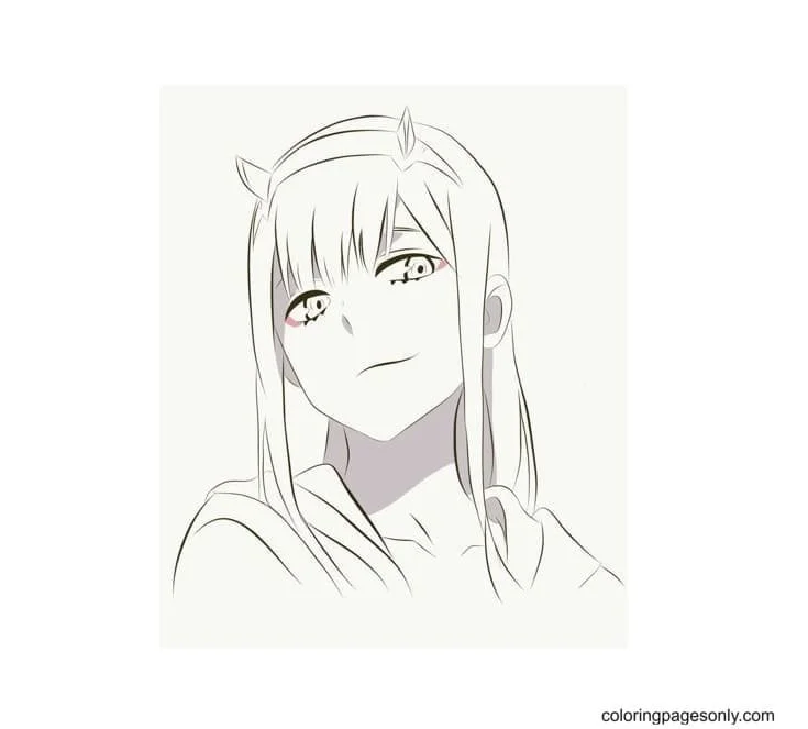 Zero Two Coloring Pages 6