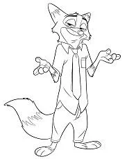 Zootopia Para Colorear 5